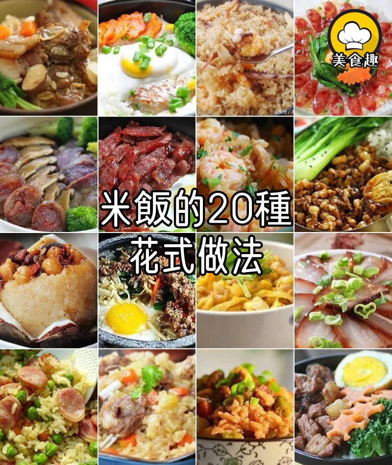 米飯的20種花式做法,在家做好帶到公司吃,再也不用叫外賣了